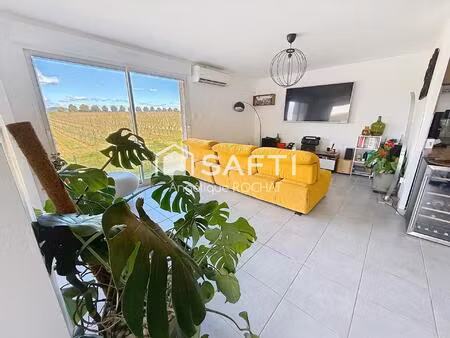 villa moderne de plain-pied de 109 m² située à adissan avec une piscine