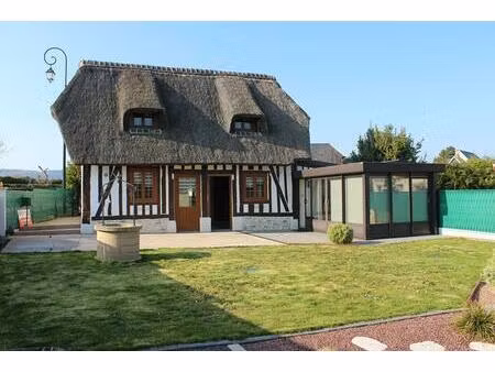 chamante maison normande en chaume 79 m² -vatteville-la-rue (76940)