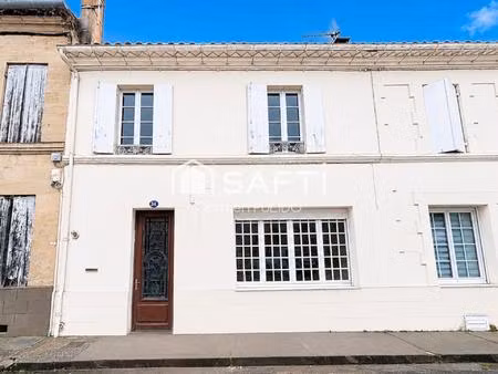 maison en pierre 110 m² – centre-ville de castillon-la-bataille – 3 chambres – jardin