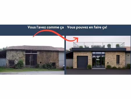 grange en zone constructible et terrain