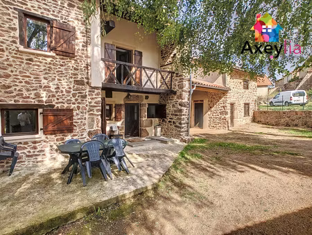 a vendre - secteur saint-martin d'estreaux - belle maison en pierres rénovée avec dépendan