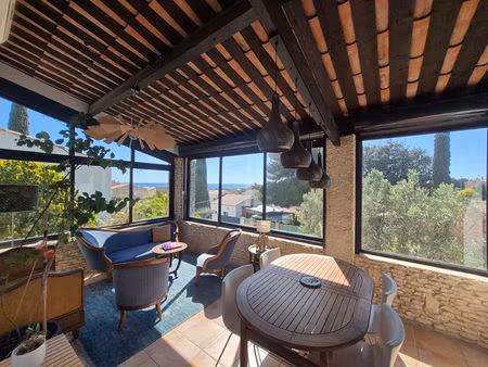 a vendre maison t4 vue mer avec studio à sausset les pins proche mer