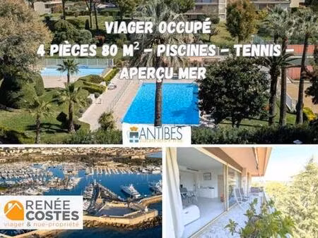 viager occupé - h76 ans - juan les pins (06160)
