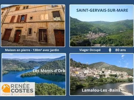 viager occupé - f80 ans - lamalou les bains (34240)