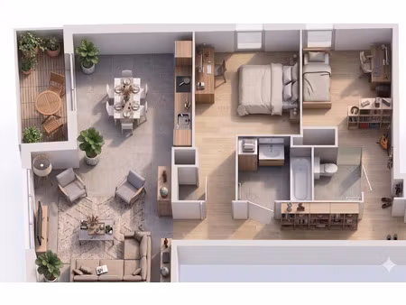 appartement à vendre le pre saint gervais 3 pièce(s) 79m2 605 850€