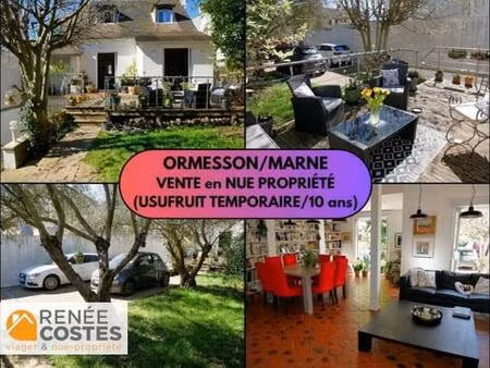 vente en nue propriété - f66-h74 ans - ormesson sur marne (94490