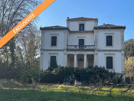 vente maison 12 pièces 530 m² saint-nazaire-de-pézan (34400)