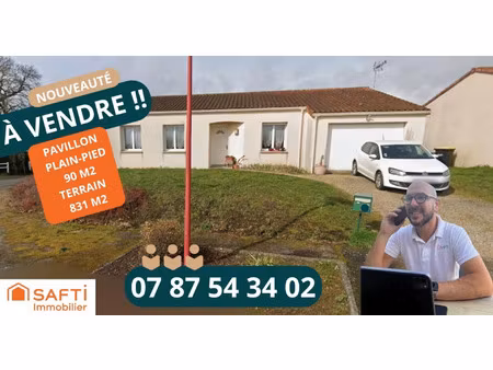 vente maison 5 pièces 90 m² cerizay (79140)