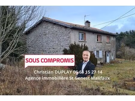 saint genest malifaux 42660 fermette sur deux niveaux comprenant environ 120m² habitables 