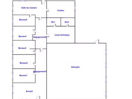 vente bureau 8 pièces 220 m² le haillan (33185)