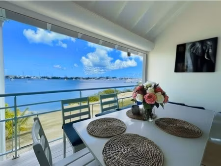 à vendre bel appartement 1 chambre en mezzanine avec vue lagon secteur bellevue  saint-mar