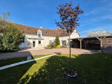 longère tourangelle xixe charme  3 chambres  terrasse sud  jardin  atelier