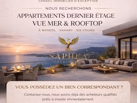 appartement de luxe à vendre à sanary-sur-mer