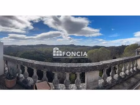 vézénobres - appartement avec vue panoramique dans grand mas traditionnel