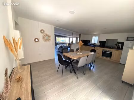 maison t5 meublée - vue mer - petite ile