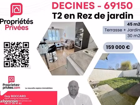 appartement 2 pièces 45 m²