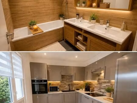 t2 meublé rénové avec parking loué 695