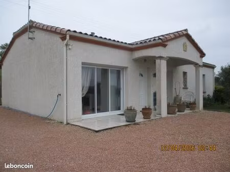 jolie maison f5 récente 113m2 garage 33m2 indépendant avec mezzanine cause déménagement ur