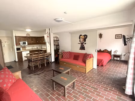 le hohwald : f2 meublé  balcon  parking  vue sur la verdure 