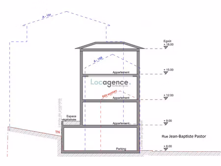 terrain centre-ville théoule sur mer - 340 m2 constructibles