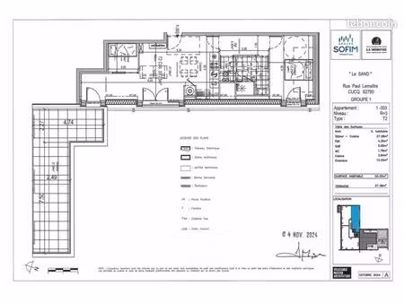 appartement 2 pièces 53 m²
