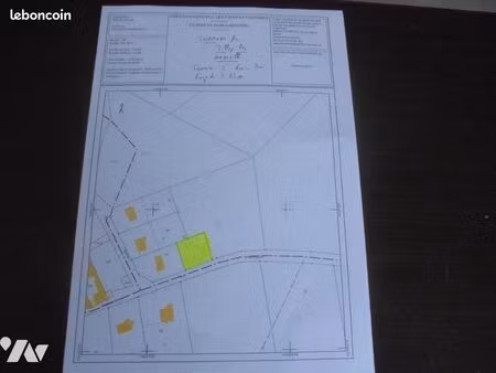 terrain 800 m² tilloy les hermaville