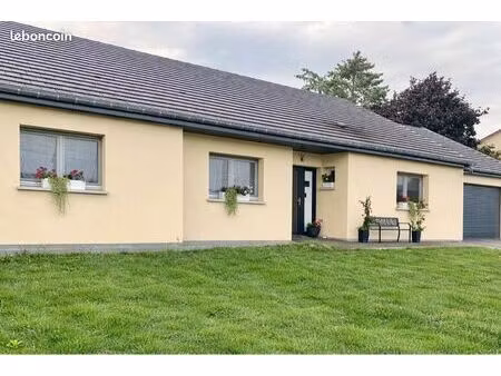 maison grand plain-pied de 2021 - 170 m² 4 ch garage double terrain 737 m²