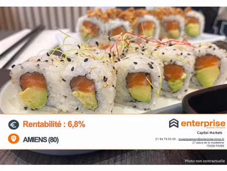 vente commerce 35 m² amiens (80000)