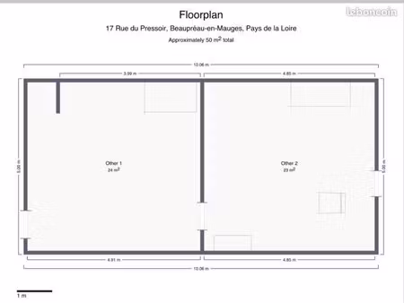 garage 50m2 sécurisé