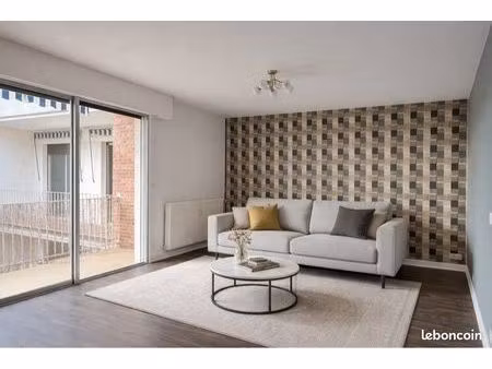 appartement 3 pièces lumineux – 72 m² – centre-ville – balcon + garage