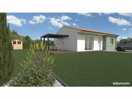 maison de plain-pied avec jardin