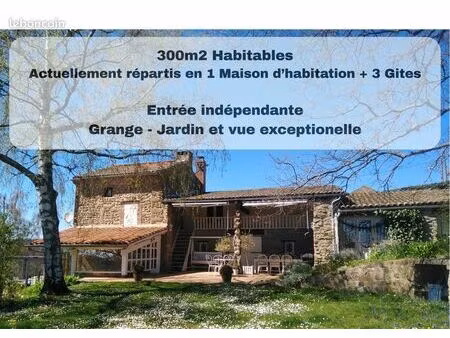 superbe ensemble immobilier : maison d’habitation et 3 gîtes classés