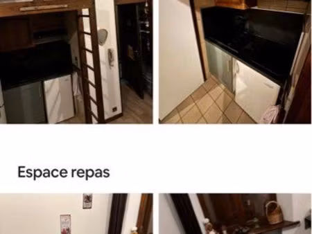 studio meublé avec mezzanine