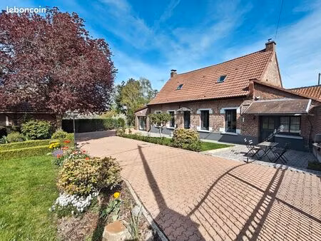 maison de caractère rénovée  plein sud  au calme absolu en impasse - 136 m² - sebourg