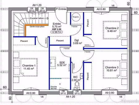 villa 4 pièces 98 m²