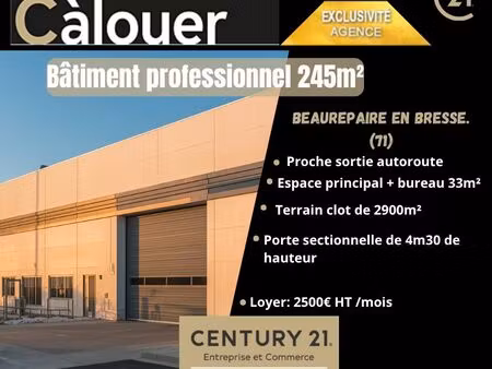 local 245 m² beaurepaire en bresse