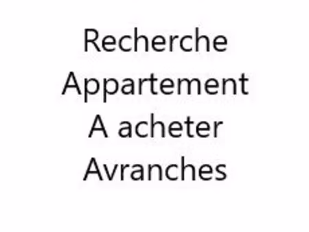 recherche appartement avranches