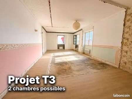 biarritz – plateau 55 m² | projet t3 (2 chambres) | fort potentiel