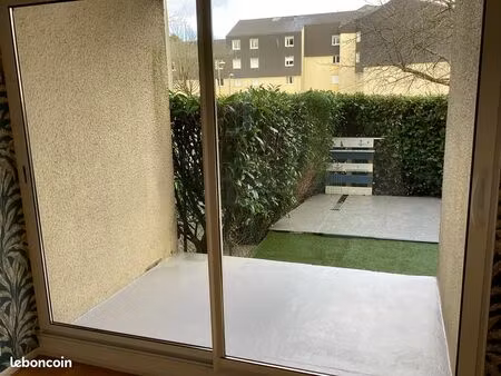 t2 avec jardin privatif et parking en s/sol mt st aignan