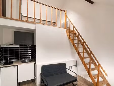eurotéléport - studio meublé avec mezzanine - anseele - proche condition publique