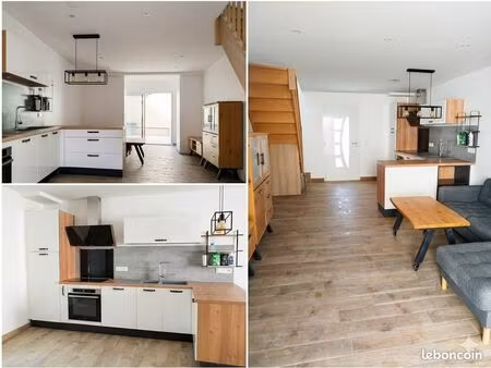 maison en pierre 2 chambres  garage et cour