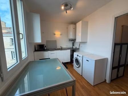 t1 33m² meublé avec lave-linge - niort centre