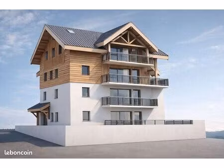t2 neuf valloire pied de pistes terrasse sud parking sous-sol re2020