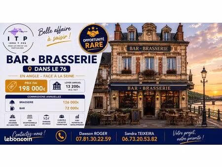 restaurant 70 m² la bouille
