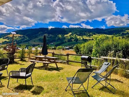 rare à la vente appartement t4 avec jardin 120m2 proche centre megeve