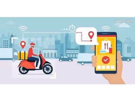 fond de commerce société livraison de repas à domicile