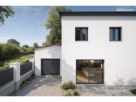 maison neuve + terrain avec piscine