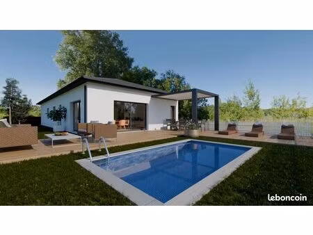 maison neuve + terrain non viabilisé