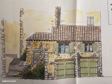 maison de village + garage à rénover