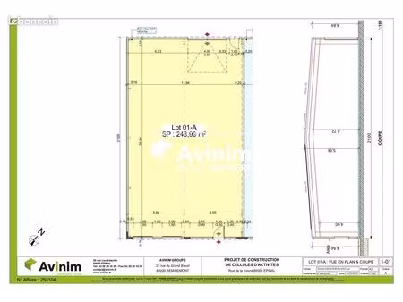 local 249 m² épinal
